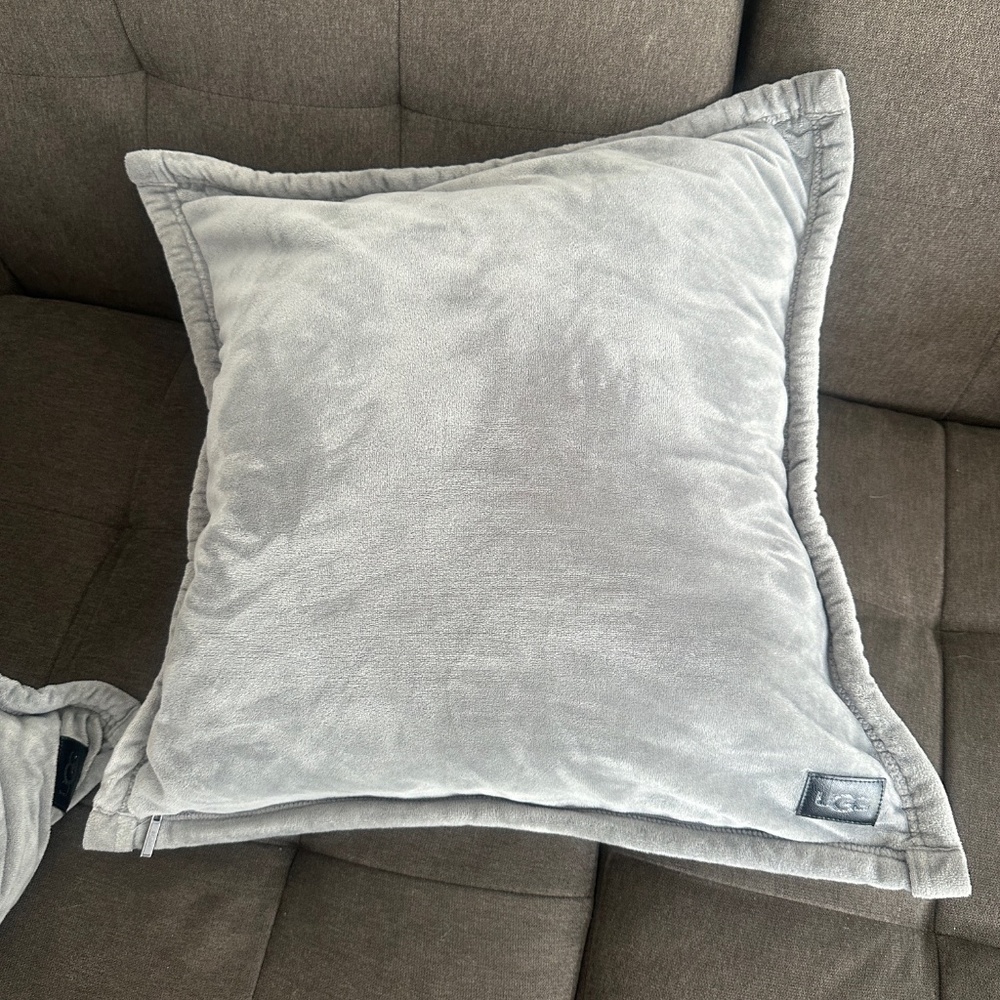 UGG Faux Fur Throw Pillows 20x20 - Picture 2 of 3
